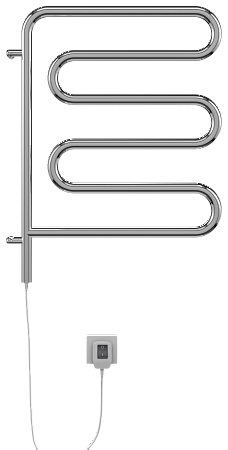 Электро 25 Ш-обр 450х570 поворотный Полотенцесушитель  TERMINUS Белгород - фото 2