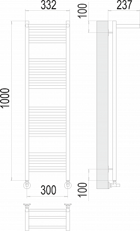 Аврора с/п П20 300х1000 Полотенцесушитель  TERMINUS Белгород - фото 3