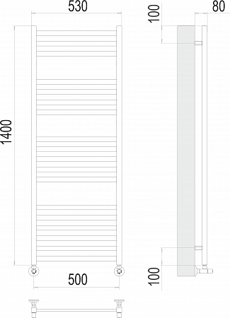 Грета П18 500х1400 Полотенцесушитель  TERMINUS Белгород - фото 3