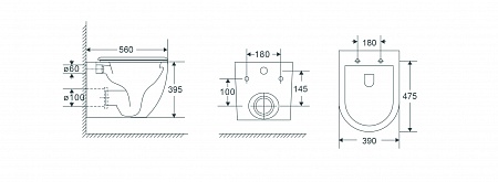 Подвесной унитаз безободковый Terminus Енисей Monolit 560х390 белый Белгород - фото 8 Подвесной унитаз безободковый Terminus Енисей Monolit 560х390 белый Белгород - фото 8