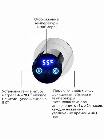 Аккорд П5 500х800 электро Полотенцесушитель TERMINUS Нержавеющая сталь Белгород - фото 4 Аккорд П5 500х800 электро Полотенцесушитель TERMINUS Нержавеющая сталь Белгород - фото 4