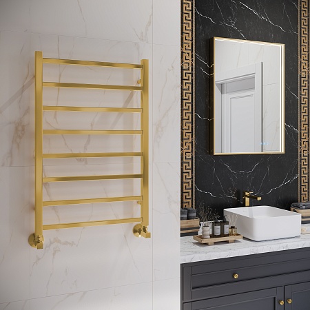 Ватикан П8 500х800 Полотенцесушитель TERMINUS Брашированное золото Белгород - фото 3