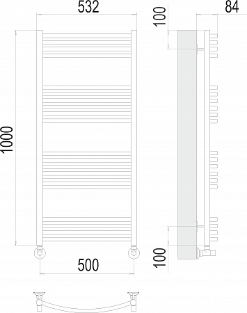 Классик П20 500х1000 Полотенцесушитель  TERMINUS Белгород - фото 3