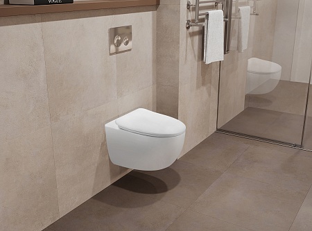 Подвесной унитаз безободковый Terminus Енисей Monolit 560х390 белый Белгород - фото 1 Подвесной унитаз безободковый Terminus Енисей Monolit 560х390 белый Белгород - фото 1